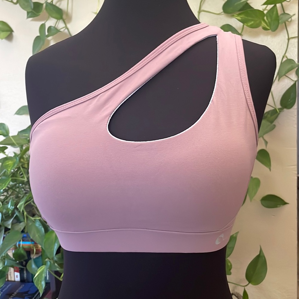 NWOT LEOQ Asymmetrical Sports Bra | Size L
